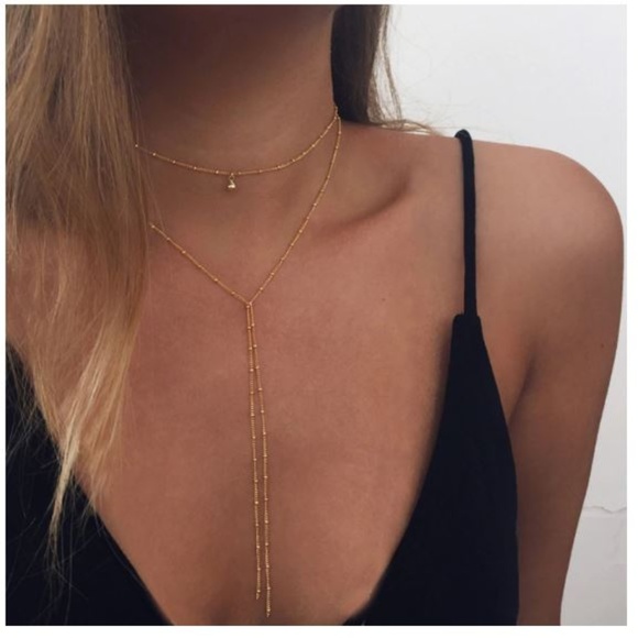 5/$24 Boho Multi Layer Ball Necklace - Picture 2 of 8